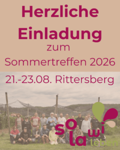 Jetzt für das Sommertreffen 2026 anmelden!